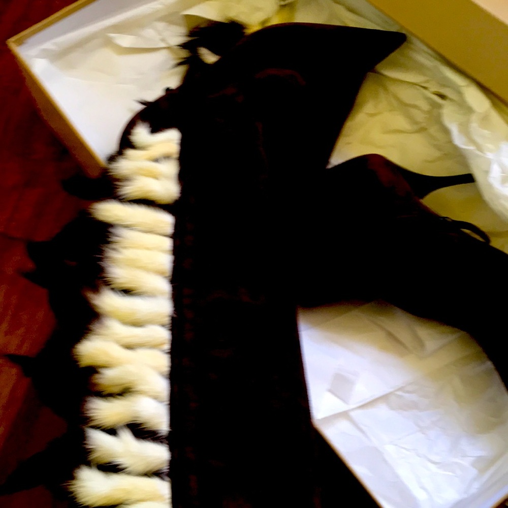 Roberto Cavalli leather boots sz39